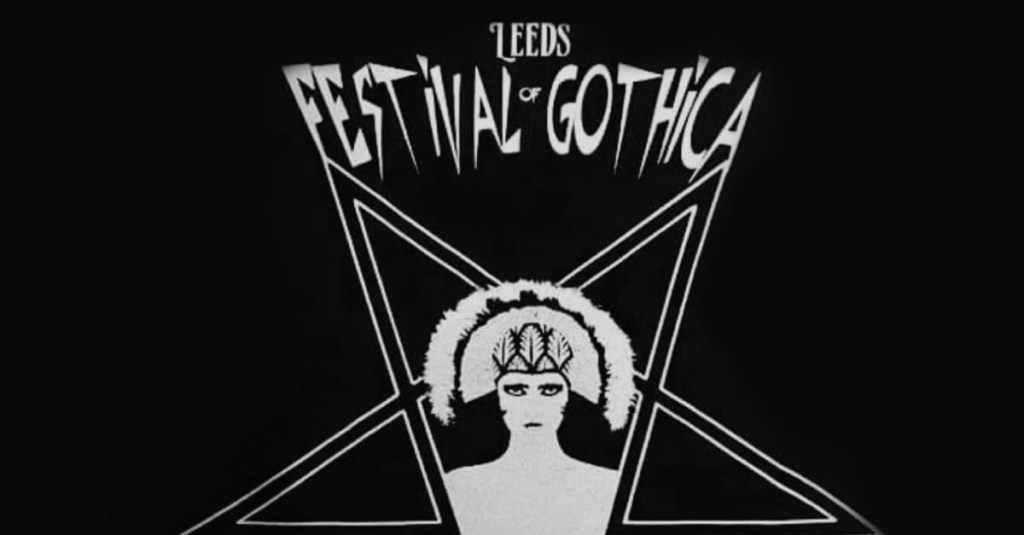 The black and white Leeds Festival of Gothica logo.