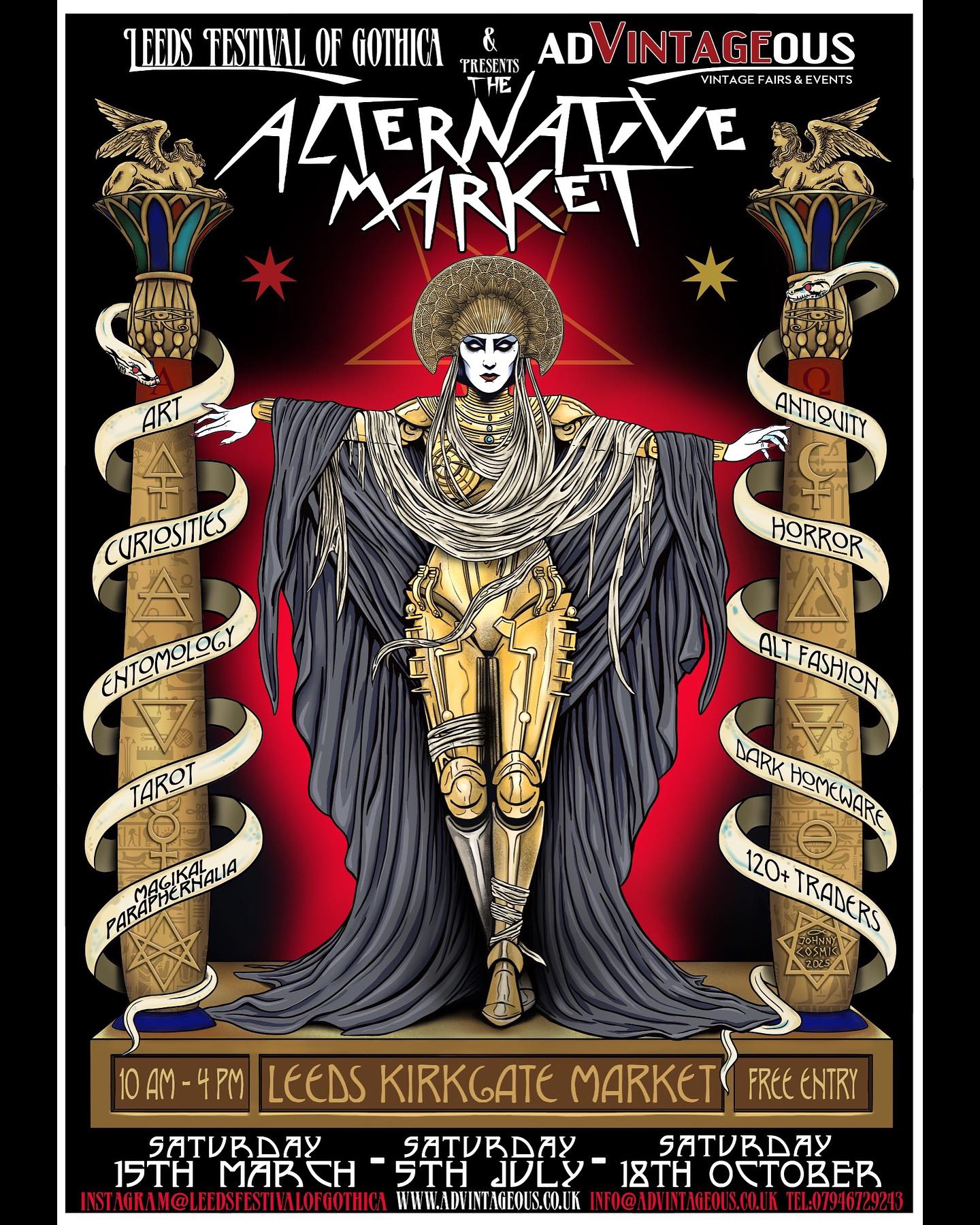 Leeds Festival of Gothica's Alternative Day illustration.