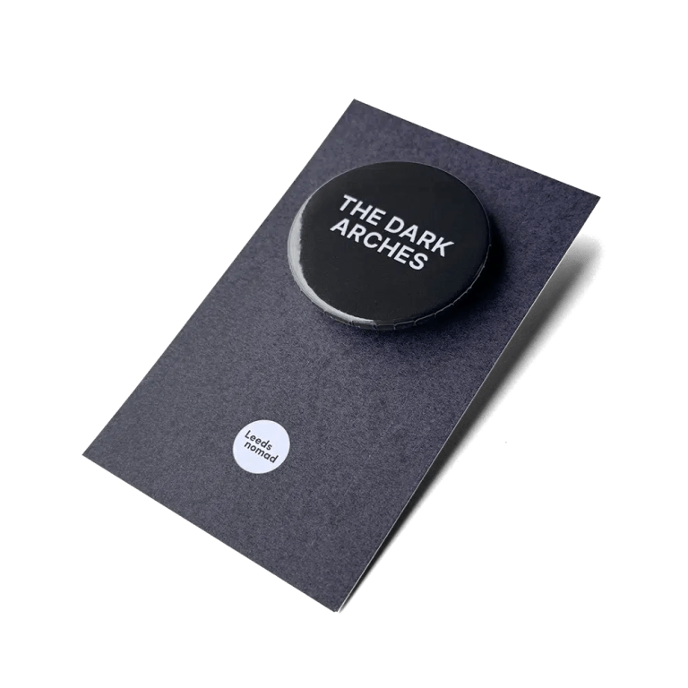 The Dark Arches button badge.